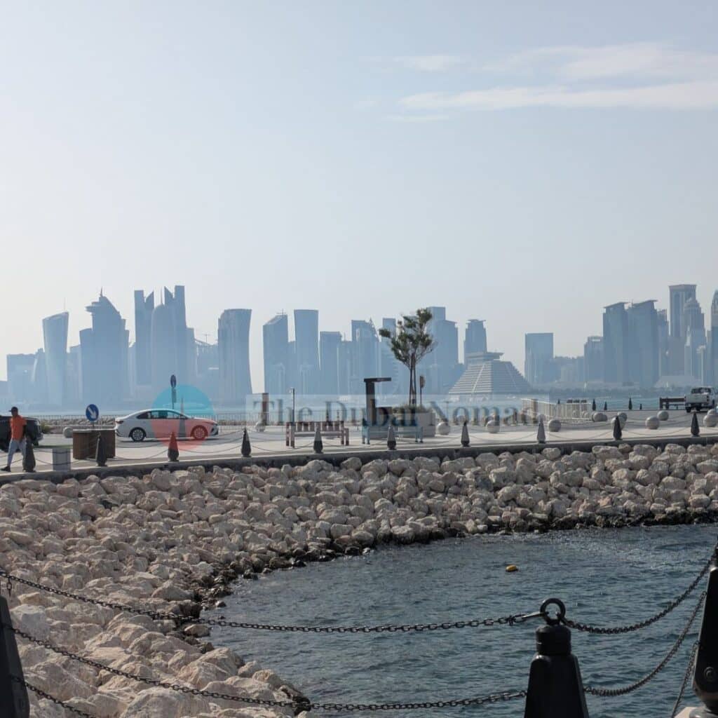 A photo by The Dubai Nomad showing Mina District overlooking West Bay