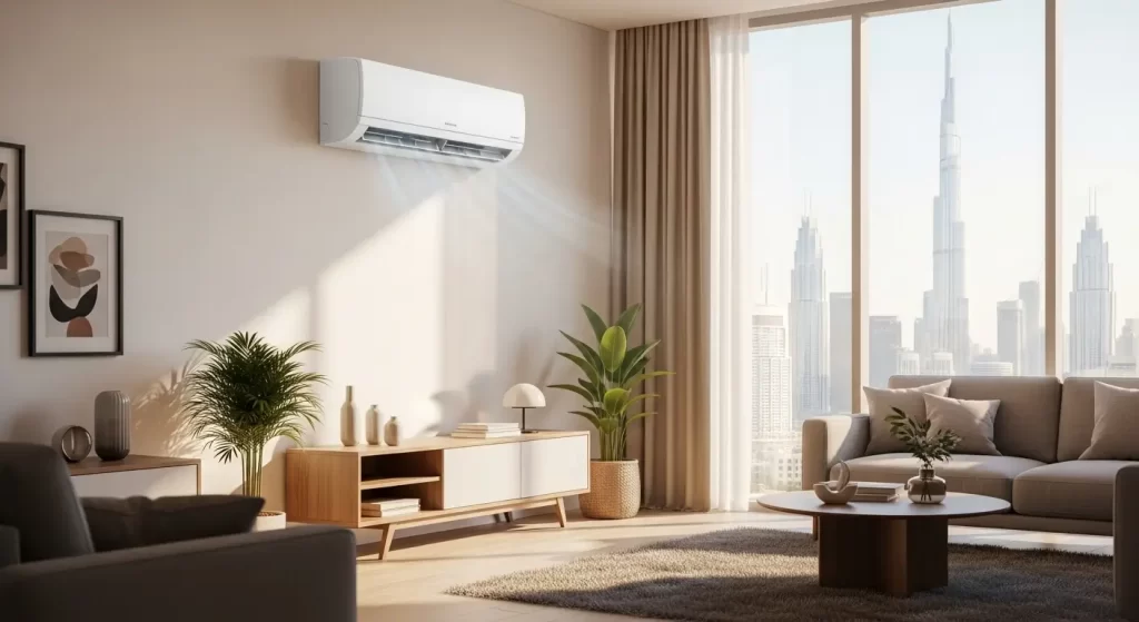 AC unit in a Dubai apartment - The Dubai Nomad