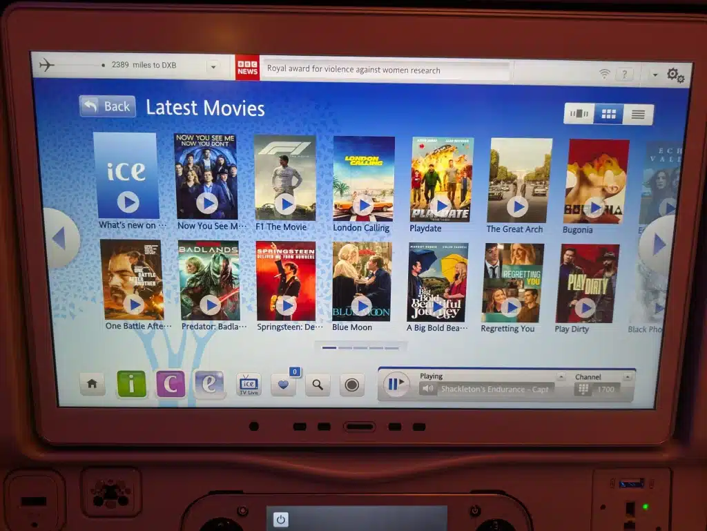 The Dubai Nomad - Emirates 777 Review - entertainment - ICE